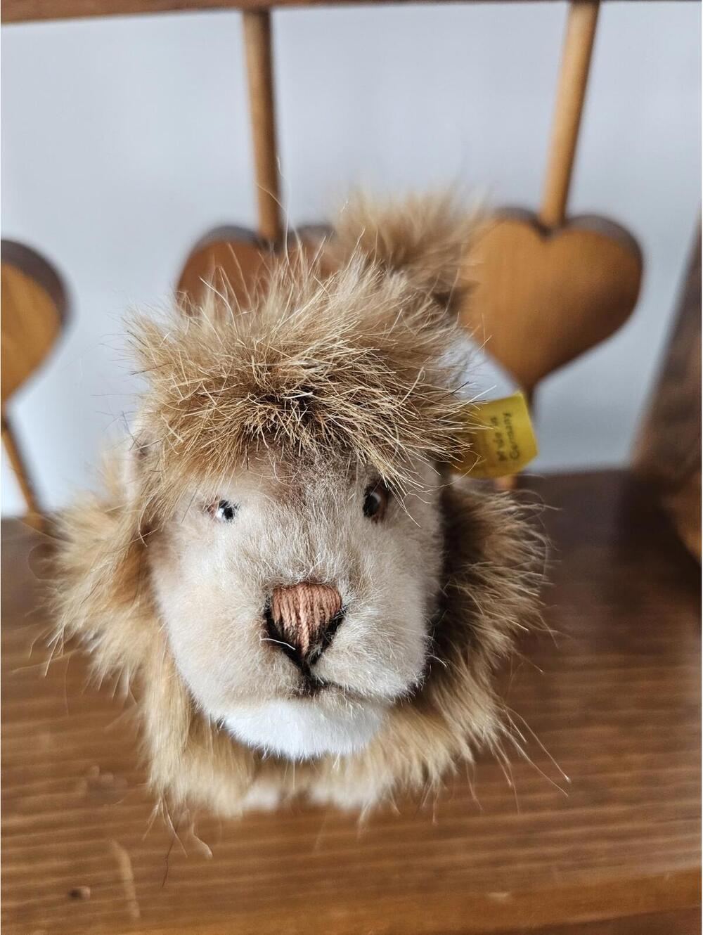 Steiff “Leo”Lion  6” Plush Vintage Western Germany with Tags Excellent